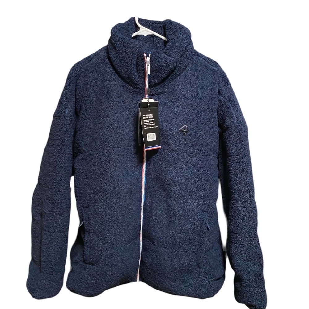 FourLaps Reversible Polar Down Quilted Sherpa Jacket XXL Oversized